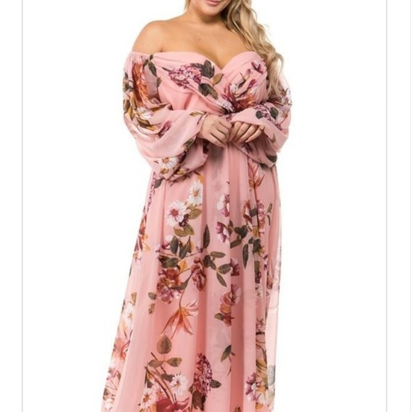 Ricarica Dresses & Skirts - Floral Dress in Mauve